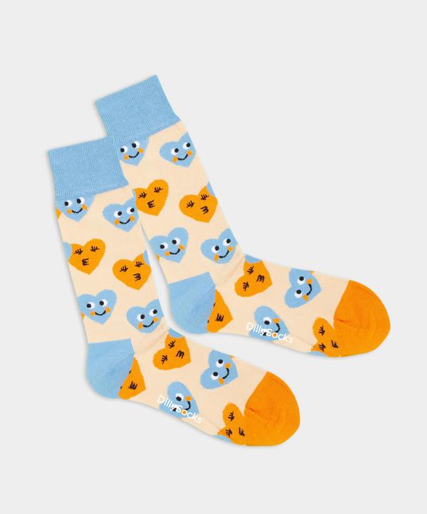 Produktbild DillySocks Smiling Hearts (Einzelpack, One Size)
