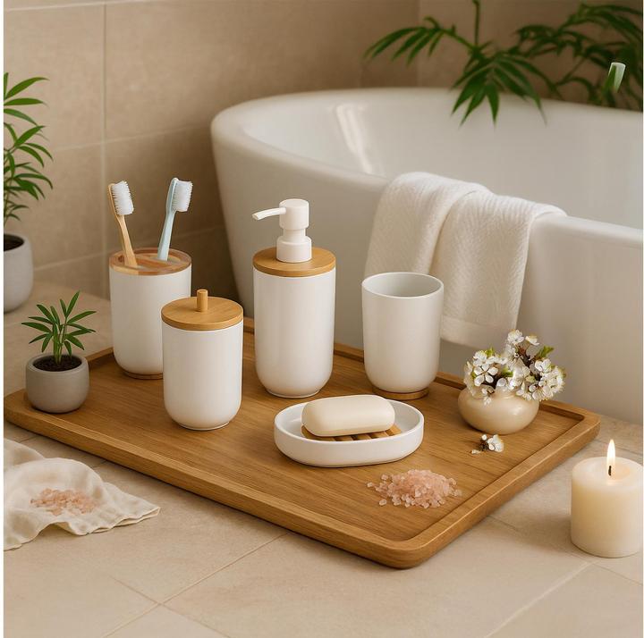Actual product image Relaxdays 7-tlg. Badezimmer-Set