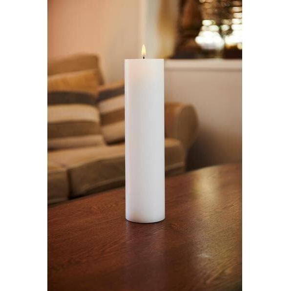 Thumbnail - Sirius, LED Kerzen, LED-Kerze Sille 7.5 cm x 25 cm, Weiss (1 x)