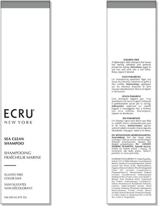 Immagine prodotto Ecru New York Sea Clean Shampoo (240 ml, Shampoo liquido)