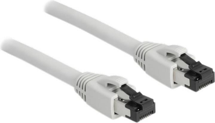 Produktbild Delock RJ45 Netzwerkkabel Cat.8.1 S/FTP 3 m bis 40 Gbps grau (S/FTP, CAT8.1, 3 m)