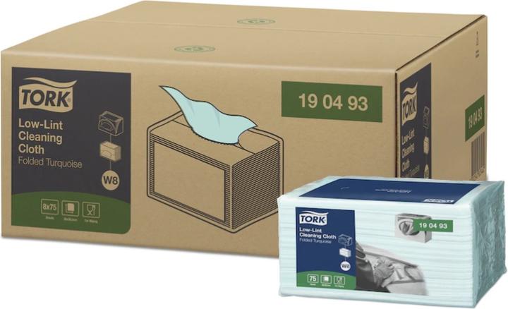 Immagine prodotto Tork Low-Lint Cleaning Cloths Blue 8x75 (75 pz.)