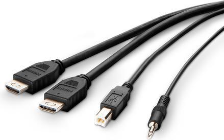 Produktbild Belkin F1DN2CCBL-HH6T Tastatur/Video/Maus (KVM)-Kabel