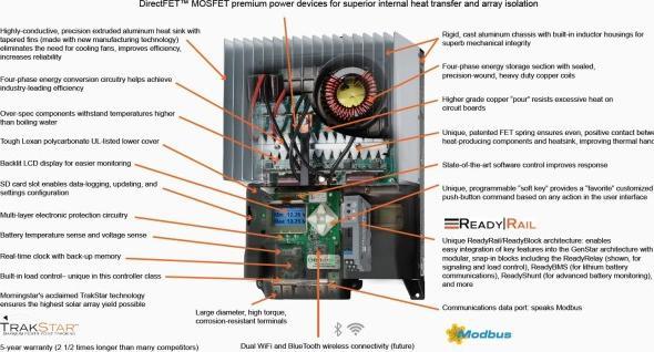 Actual product image Morningstar Solar charge controller GenStar MPPT 200/60