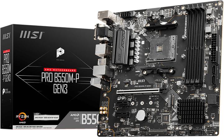 Produktbild MSI PRO B550M-P GEN3 (AM4, AMD B550, mATX)