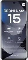 Actual product image Xiaomi Redmi Note 15 (256 GB, Black, 6.77", Hybrid Dual SIM, 4G)