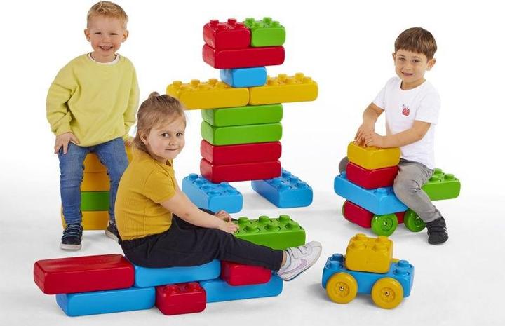 Produktbild Marioinex Bausteine Steine mit Rädern 30el