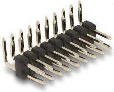 Produktbild Delock Stiftleiste 10 Pin, Rastermass 2,54 mm, 2-reihig, gewinkelt, 5 Stück