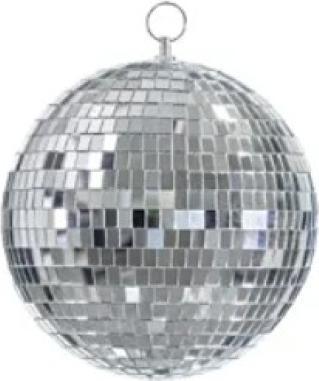 Partydeco Discokugel silbern Medium - Hängedekoration