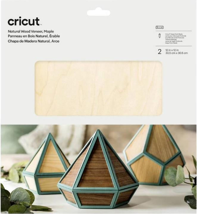 Actual product image Cricut Holzartikel Holzplatten 30.5 x 30.5 cm Maple 2 Stück