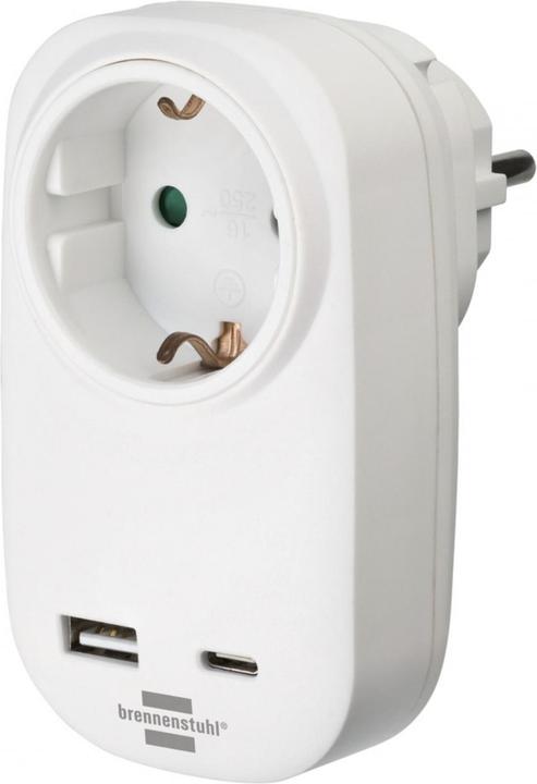 Brennenstuhl Adaptateur de prise + chargeur USB PD