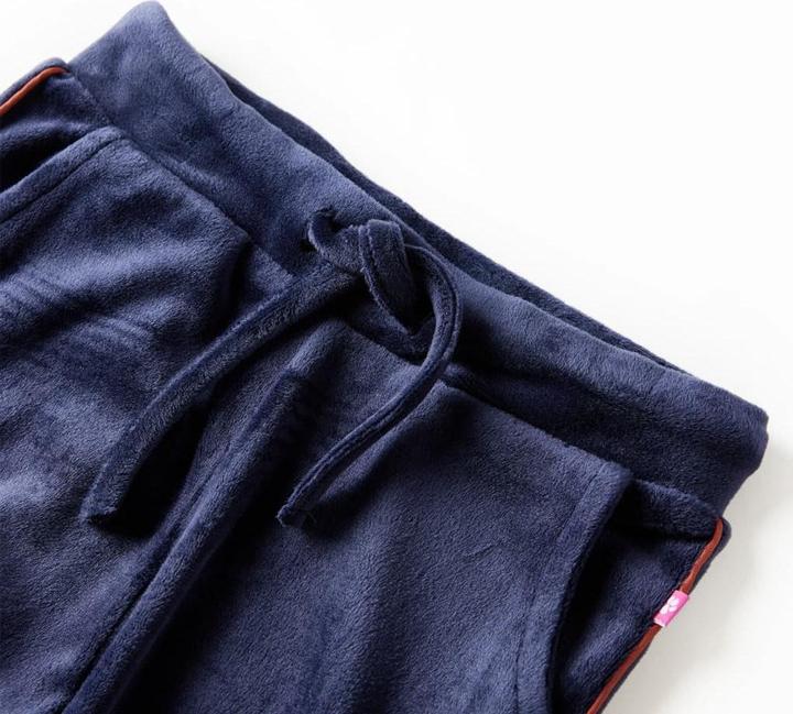 Immagine prodotto VidaXL Pantaloni della tuta da ginnastica per bambini blu navy 140,Materiale: 94 (140)