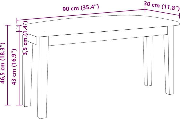 Actual product image VidaXL Mathilde (90 cm)