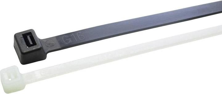 Produktbild WKK 5644 Kabelbinder 370 mm 7.60 mm Schwarz Hitzestabilisiert, UV-stabilisiert (Kunststoffkabelbinder, 370 mm)