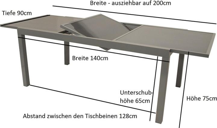 Produktbild Degamo Pisa (140 x 90 x 75 cm)