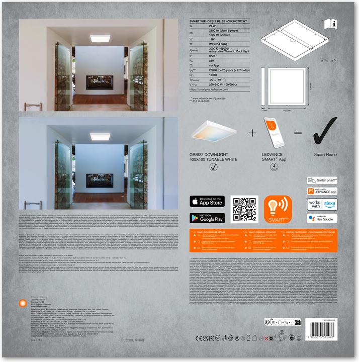 Actual product image Ledvance Smart Surface Downlight (1800 lm)
