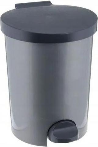 Curver MÃOElleimer mit FuÃ?pedal 15L silber/schwarz (15 l)
