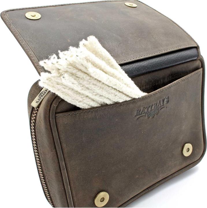 Actual product image Rattray’s Rattray's 3 Pipe Bag Brown Leather PB2
