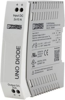 Actual product image Phoenix Contact UNO Diode, 5/24 Vdc, 2x10 A, 1x20 A