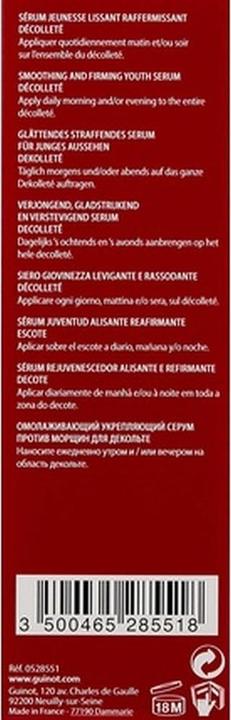 Actual product image Guinot Longue Vie Decollete Serum 1.4oz (50 ml)