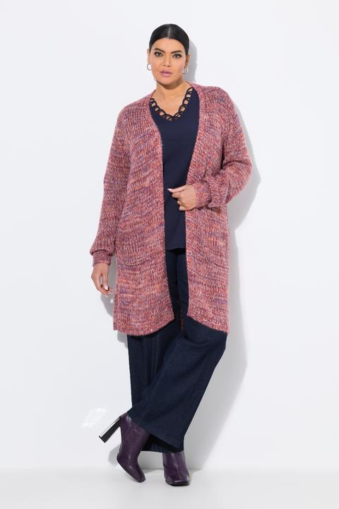 Actual product image Ulla Popken Chunky Knit Longline Cardigan (54)