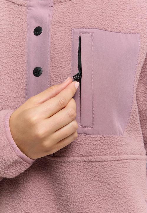Immagine prodotto Witeblaze FLORA Felpa con cappuccio in pile da donna, tr grape grey L (L)