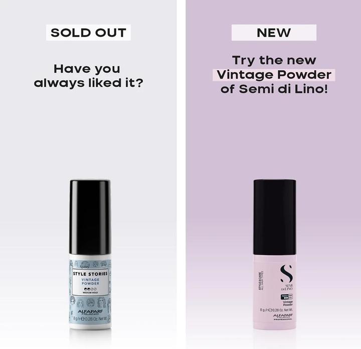 Immagine prodotto Alfaparf Milano Semi Di Lino Style & Care Vintage Powder 8g (Volume in polvere)