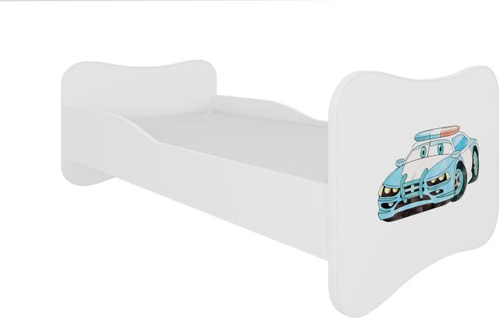 Actual product image ADRK Furniture Bed with mattress GONZALO POLICE CAR 140x70 (140 x 70 cm)