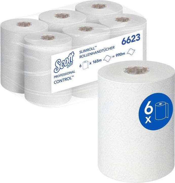 Image du produit Kimberly-Clark Essuie-mains en papier Blanc, 165000 x 198mm, 3960-feuilles (6 x)