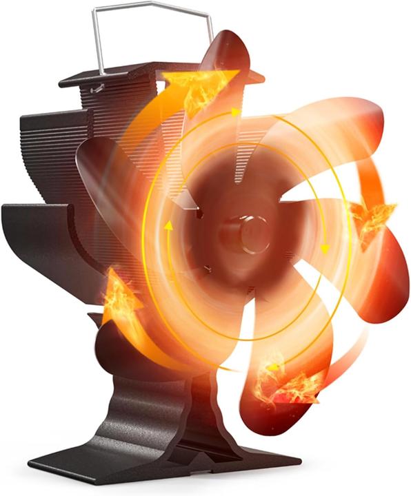 Signstek Wärmebetriebener Kaminventilator (9 x 5.5 x 20 cm)