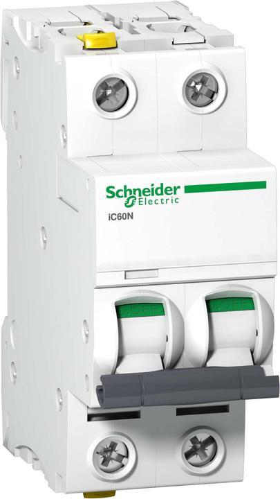 Actual product image Schneider Electric Acti9 iC60N MCB 2 Pole 10A Curve C