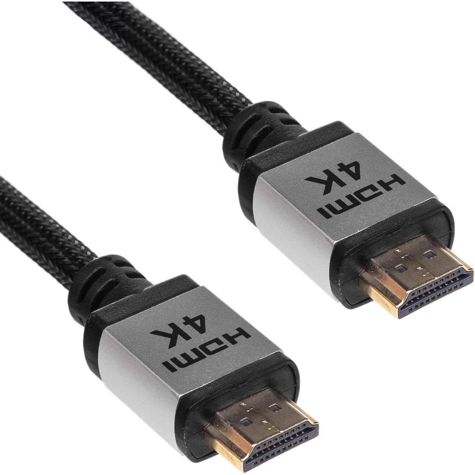 Akyga Kabel HDMI - HDMI 3m Silber (AK-HD-30P) (3 m, HDMI), Video Kabel