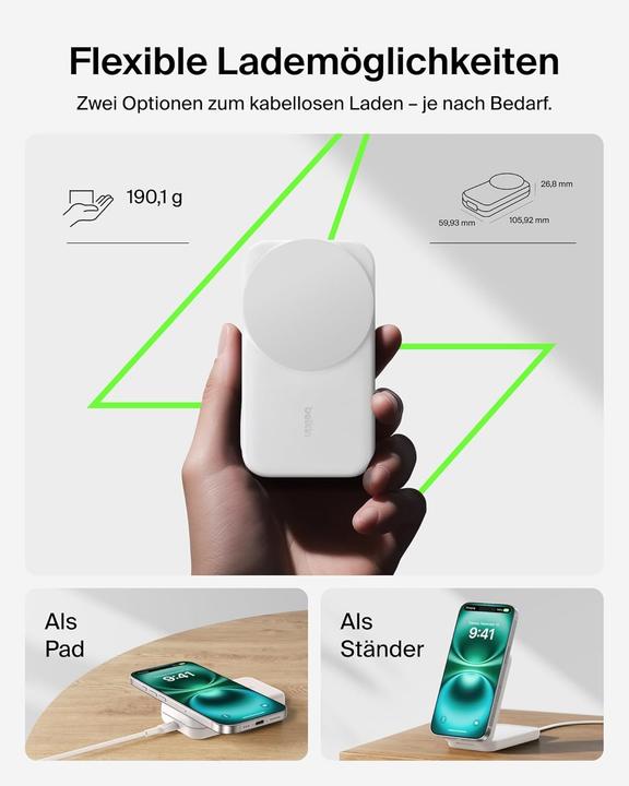 Produktbild Belkin UltraCharge 3-in-1-Ladestation (25 W)