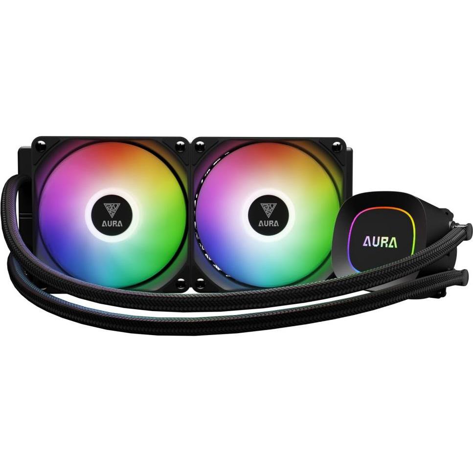 Gamdias Kit Watercooling AIO Aura GL Lite RGB - 240mm (Noir) (56441977)