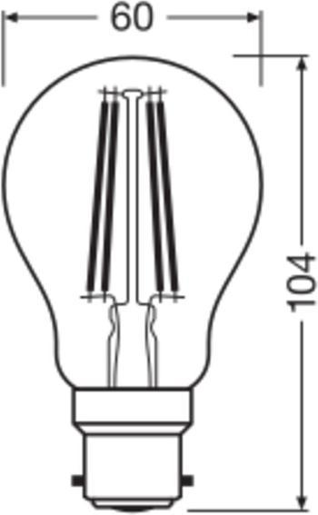Actual product image Osram Led Retrofit Classic A (B22d, 1055 lm, 1 x)