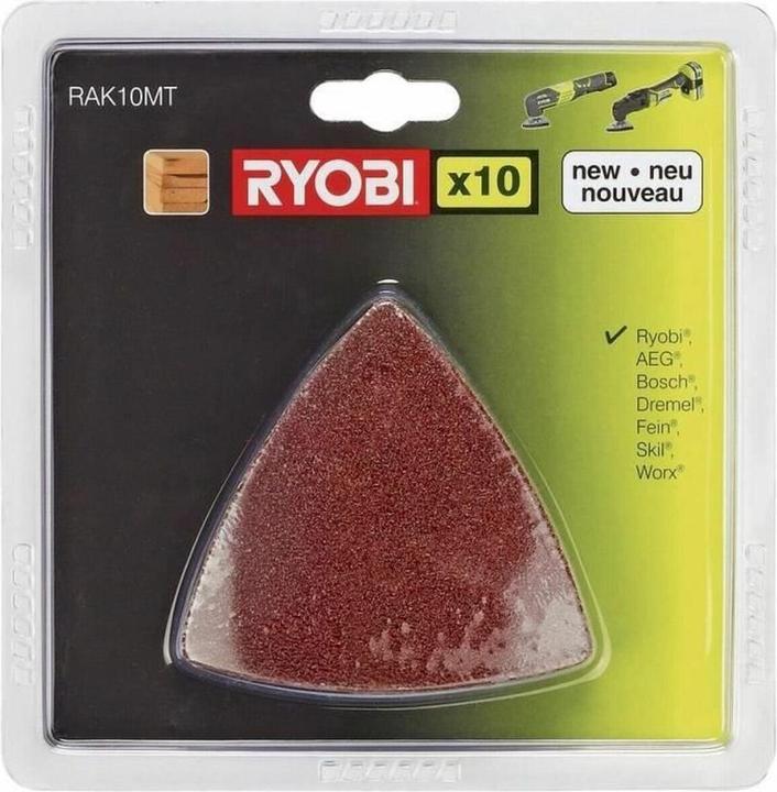 Actual product image Ryobi Delta sandpaper set with glue (120, 60, 80)