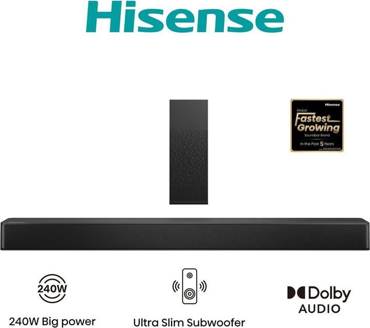 Actual product image Hisense HS2100 (240 W, 2.1 Channel)