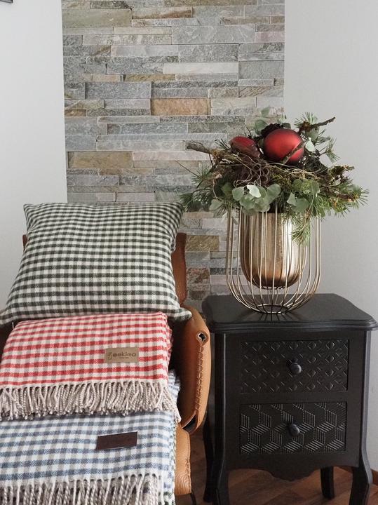 Actual product image Eskimo Cushion Maloja 45 x 45 cm, Grey (45 x 45 cm)