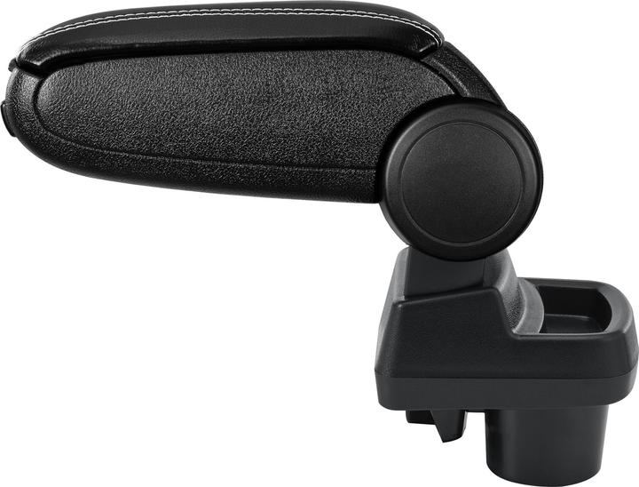 Produktbild Pro-Tec Mittelarmlehne Opel Corsa F mit Staufach Kunstleder Schwarz mit weissen Nähten