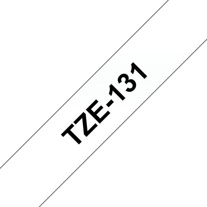 Produktbild Brother TZe-131 (1.20 cm, Schwarz, Transparent)