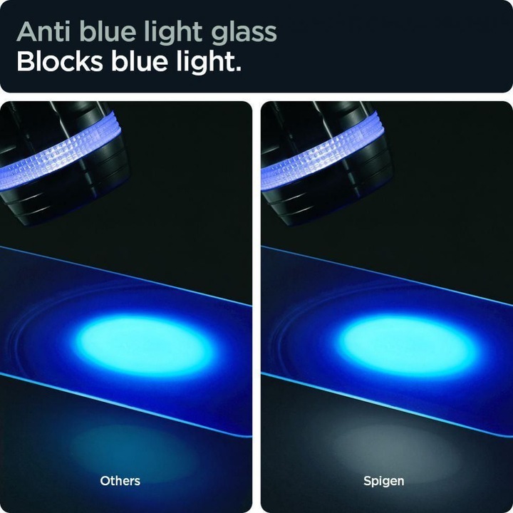 Produktbild Spigen TEMPERED GLASS GLAS.TR "EZ FIT" 2-PACK IPHONE 13 / 13 PRO ANTIBLUE (2 Stück, Apple iPhone 13, Apple iPhone 13 Pro)
