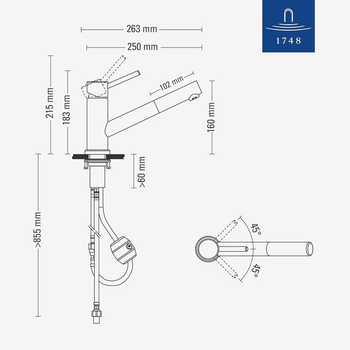 Produktbild Villeroy & Boch V&B EH-Spb. COMO SHOWER WINDOW Edelstahl