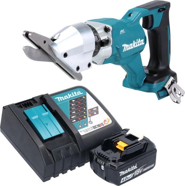Actual product image Makita DJS 800 RM1 cordless fibre cement shears 18 V brushless + 1x rechargeable battery 4.0 Ah +