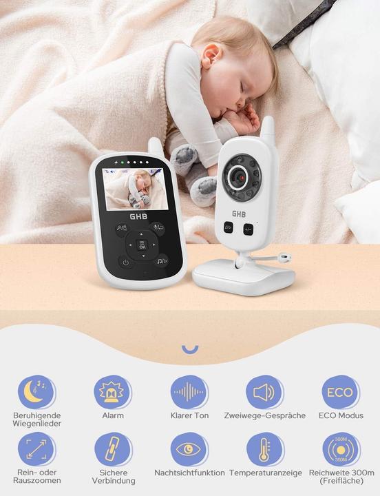 Image du produit GHB Babyphone mit Kamera und Gegensprechfunktion (Vidéo et audio)