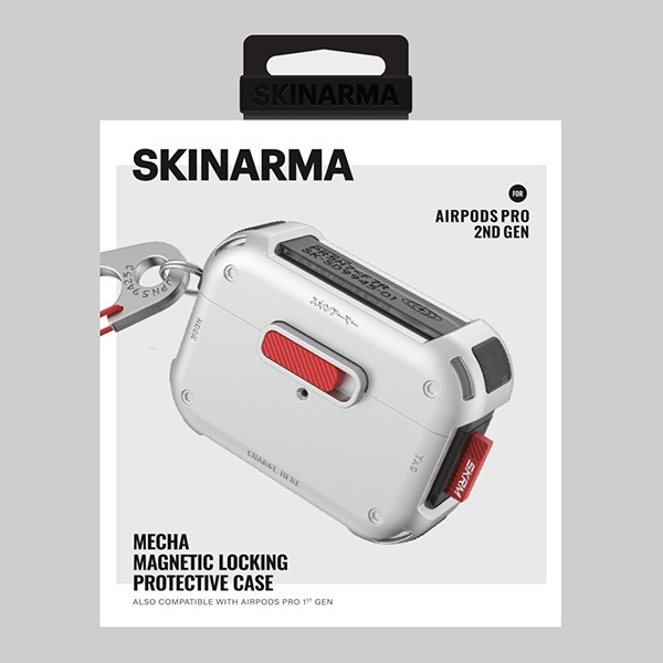 Image du produit Skinarma case Mecha AirPods Pro 2 chrome