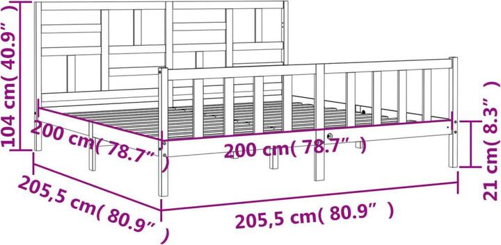 Produktbild vidaXL Zack (200 x 200 cm)