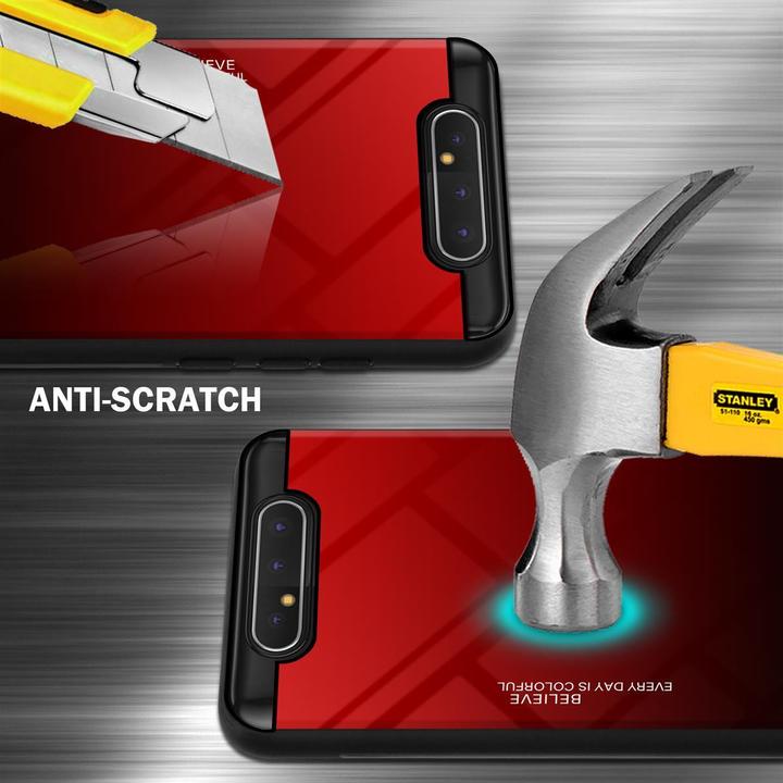 Actual product image Cadorabo TPU 2 colors glass cover (Samsung Galaxy A80)