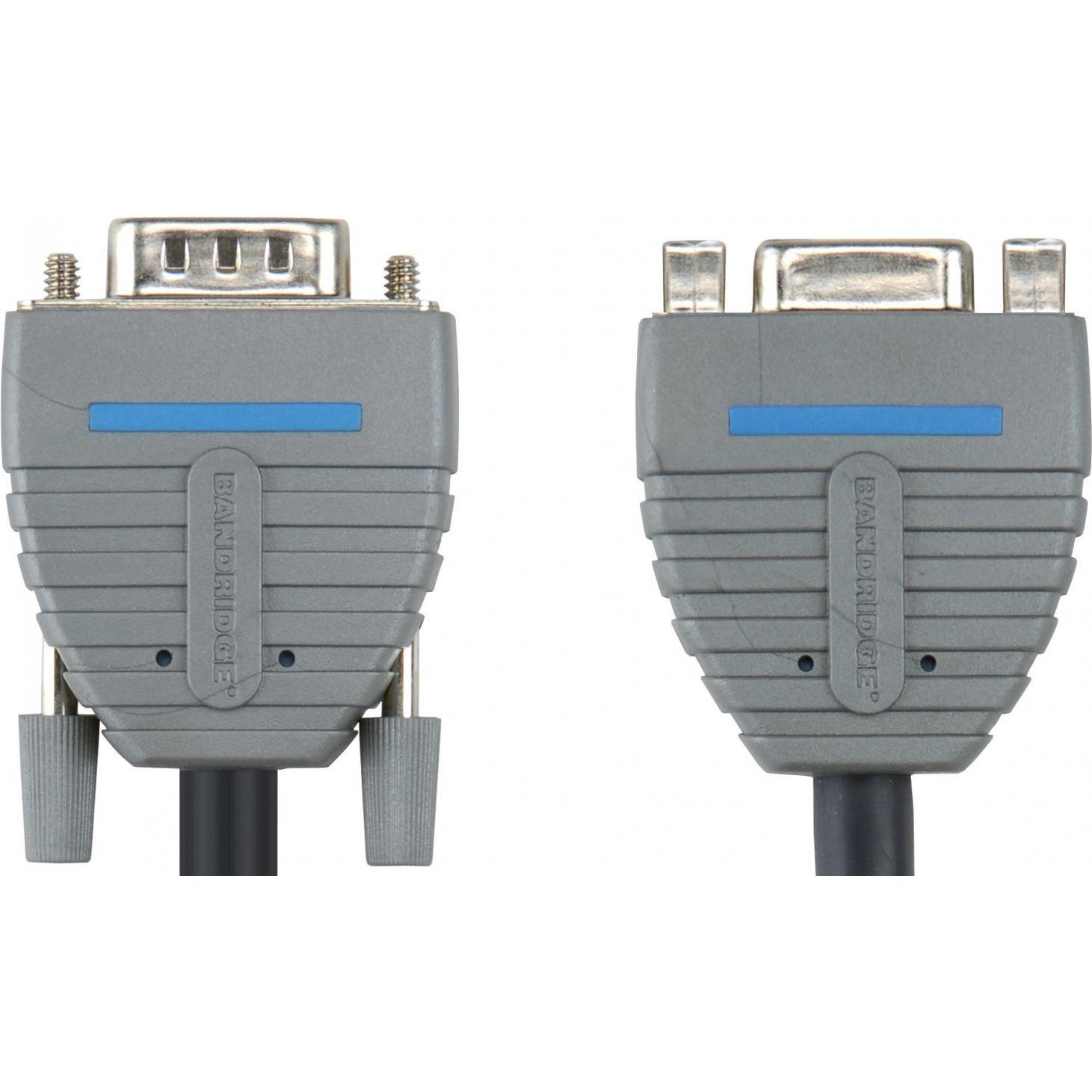 Bandridge BLUE VGA-Verlängerungskabel (2 m, VGA), Video Kabel