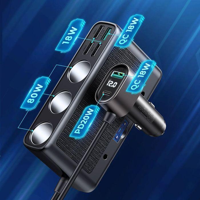 Actual product image Joyroom Multiport Car Cigarette Lighter