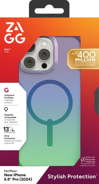 Image du produit Zagg MILAN - Cases Snap Apple (Apple iPhone 16 Pro Max)